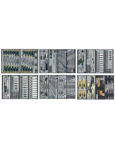 Voziček z orodjem 437 delni - 6 predalov