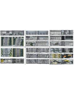 Voziček z orodjem 437 delni - 6 predalov