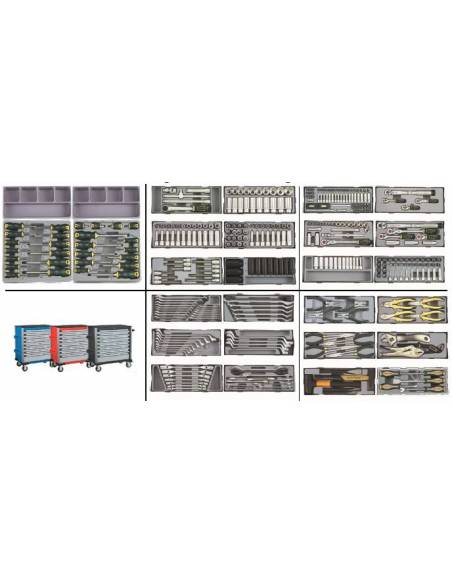 Kovček z orodjem - 56 delov